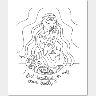 I Feel Beautiful in my own Body Posters and Art